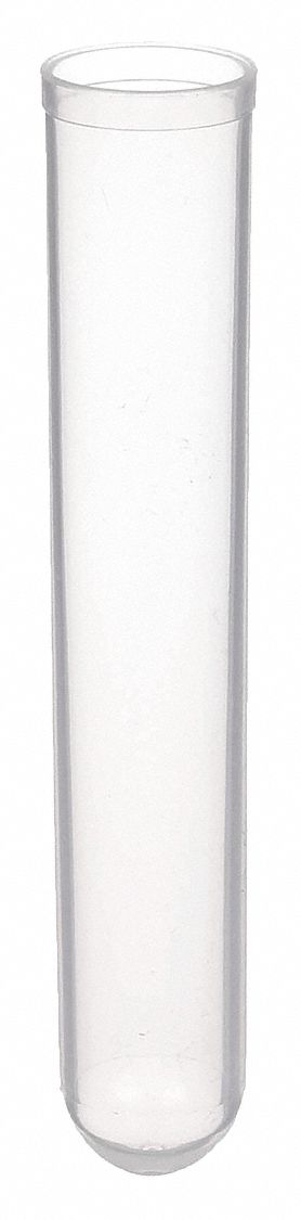 Culture Tube: Polypropylene, 0.2 oz Capacity - oz, 6 mL Capacity - mL, 12 mm Body Dia, Clear