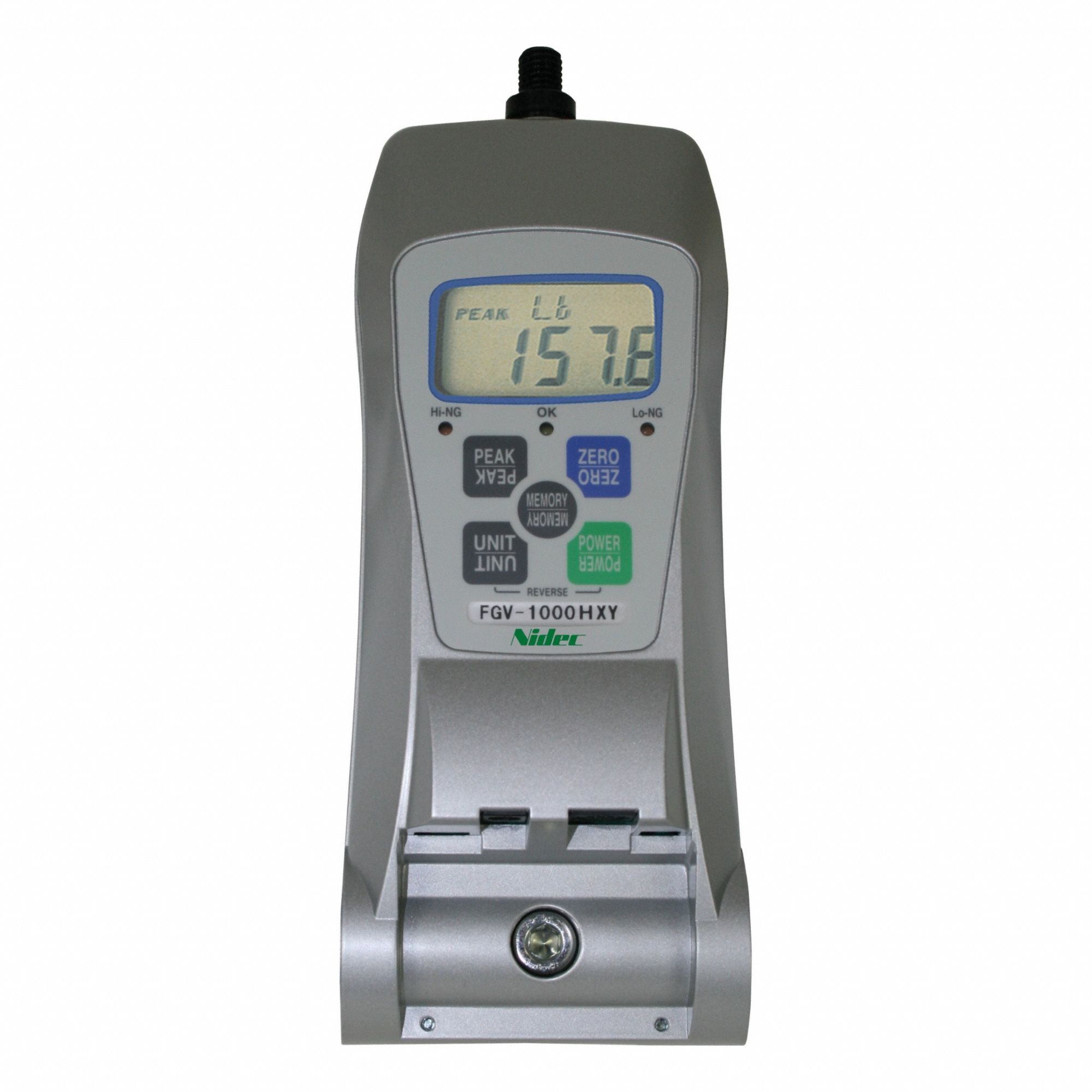 Digital Force Gauge: 1, 000 lbf Max Force Measured, 0.1 lbf Min Force Measured, kg/lb