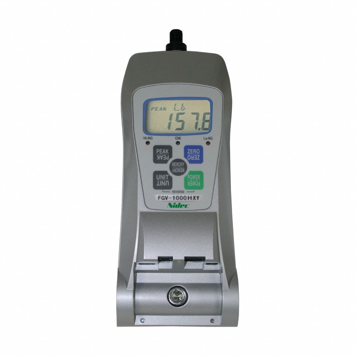 Digital Force Gauge: 500 lbf Max Force Measured, 0.1 lbf Min Force Measured, kg/lb, LCD