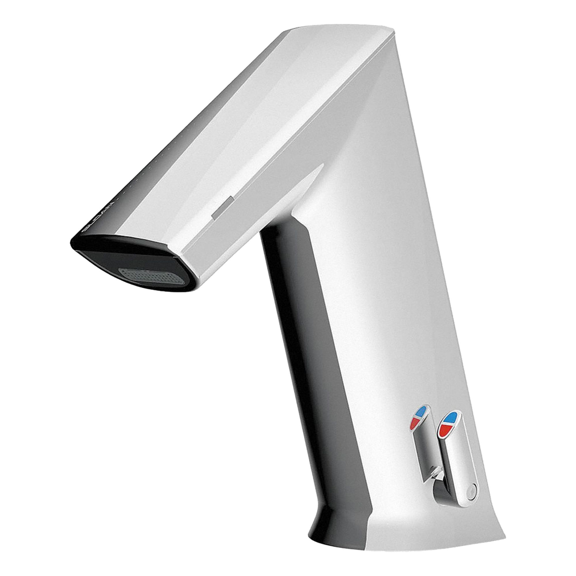 Bathroom Sensor Faucet: BASYS, Cast Zinc, Chrome Finish, Single-Post, Hardwired, Laminar