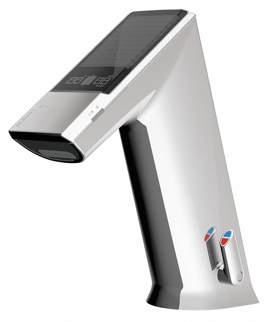 Angled Straight Chrome Sloan BASYS