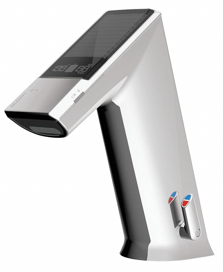 Angled Straight Chrome Sloan BASYS