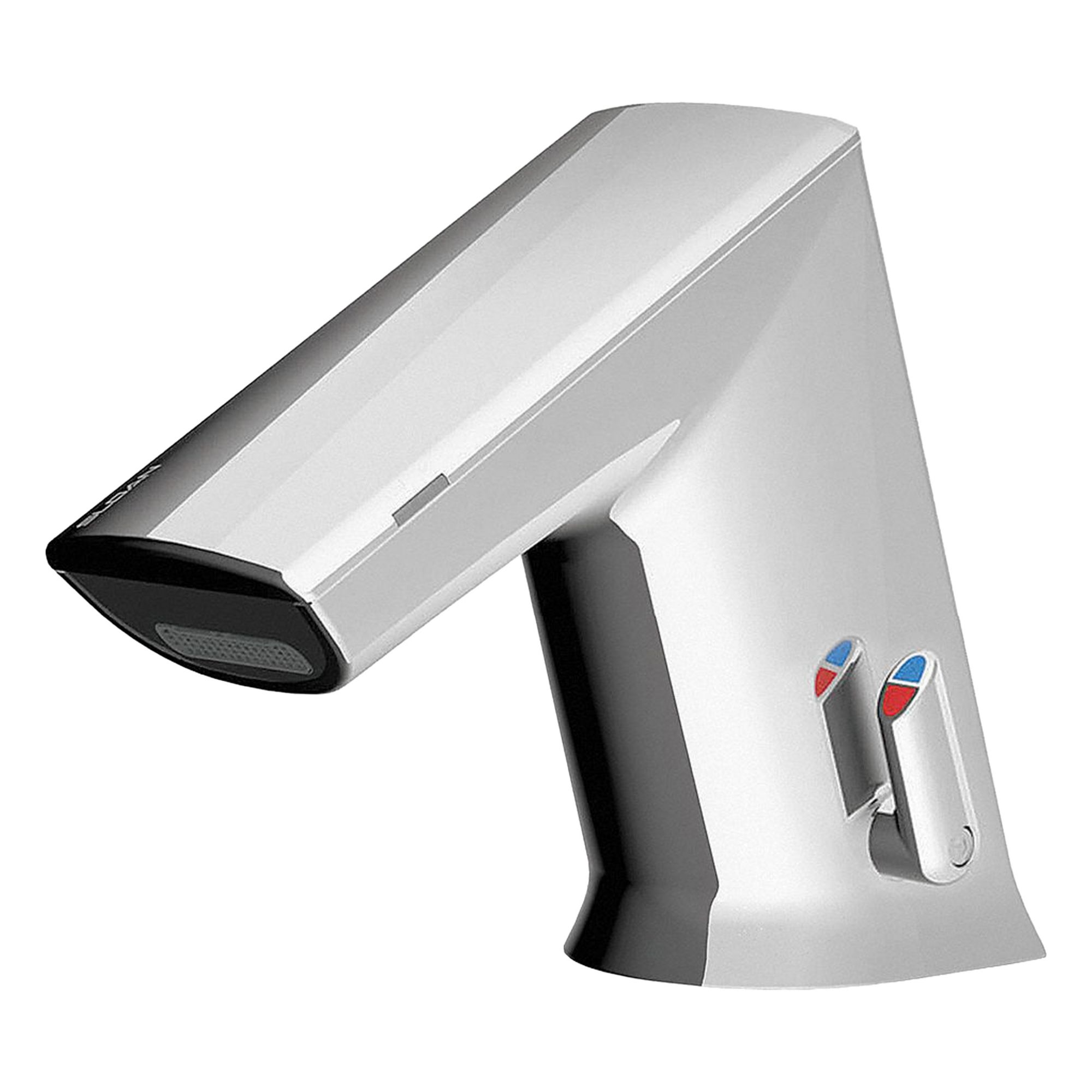Bathroom Sensor Faucet: BASYS, Cast Zinc, Chrome Finish, Single-Post, Hardwired, Laminar