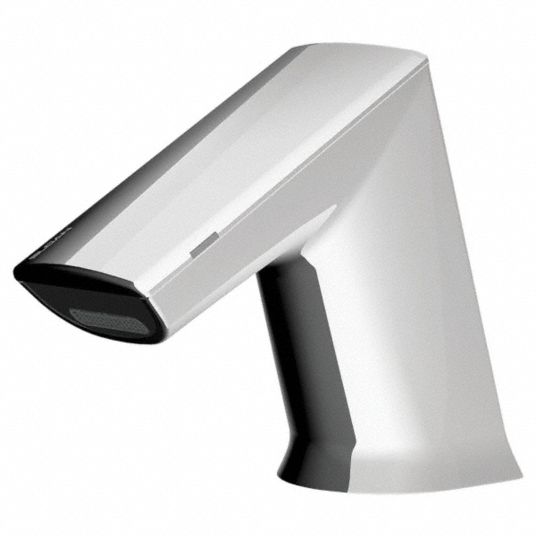 SLOAN Chrome, Angled Straight, Bathroom Sink Faucet, Motion Sensor