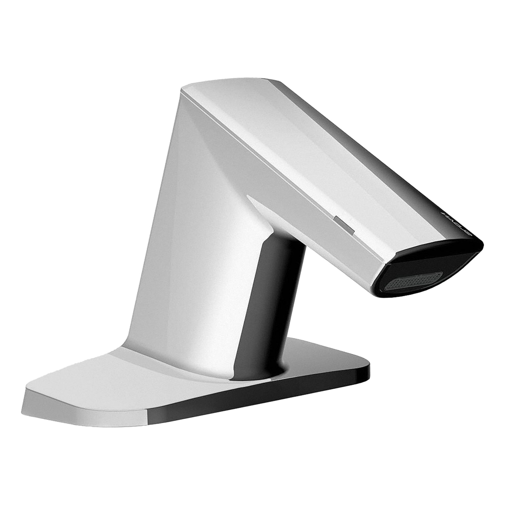 Bathroom Sensor Faucet: BASYS, Cast Zinc, Chrome Finish, Single-Post, Battery, Back-Check Tee