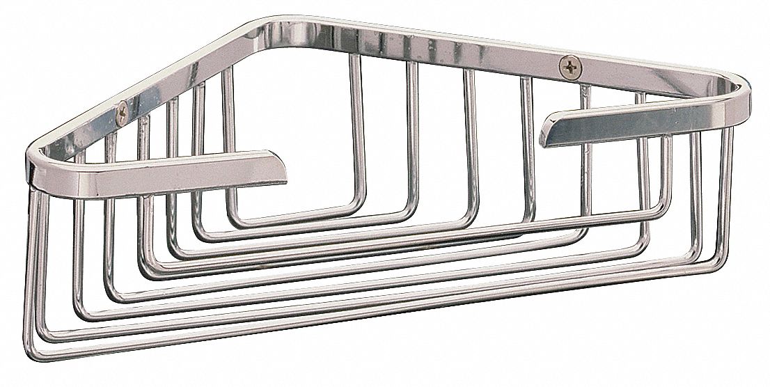 Corner Shower Basket Brass 8 1/4 in W