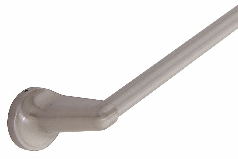 Towel Bar: 04-SN8424, Wall Mount, 2 1/8 in x 27 in x 3 1/8 in, 3/4 in Bar Dia, 24 in Bar Wd