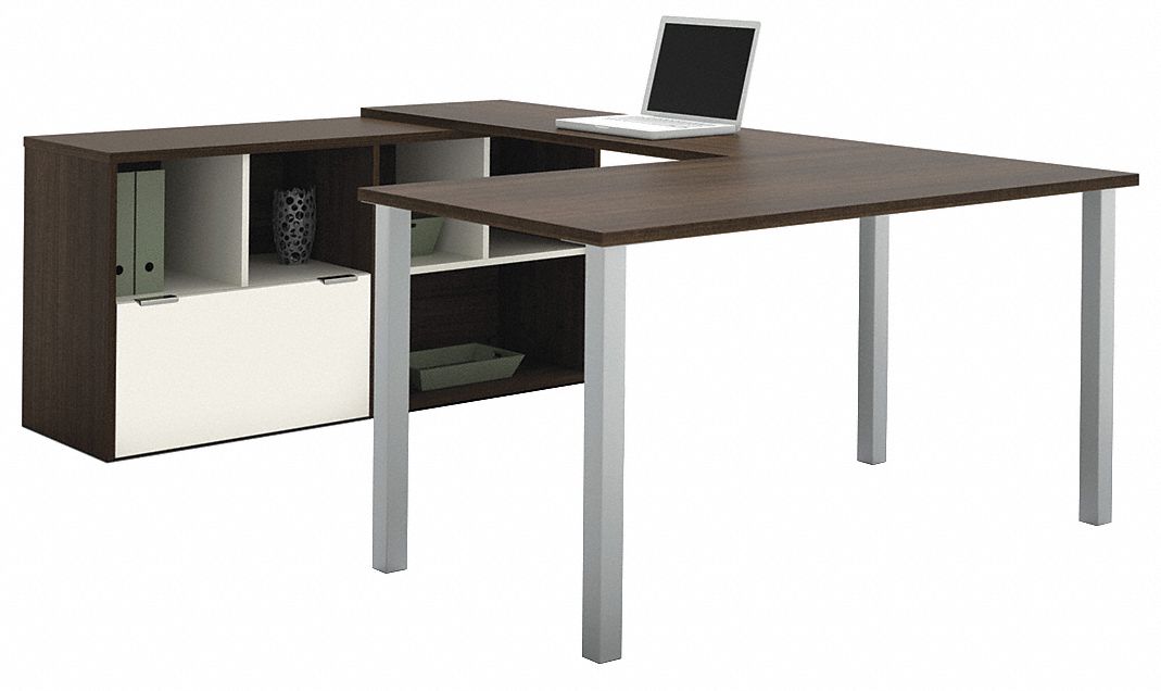 23MG13 - U-Shape Desk 59-3/10 x 29-1/2 x 88-1/2In