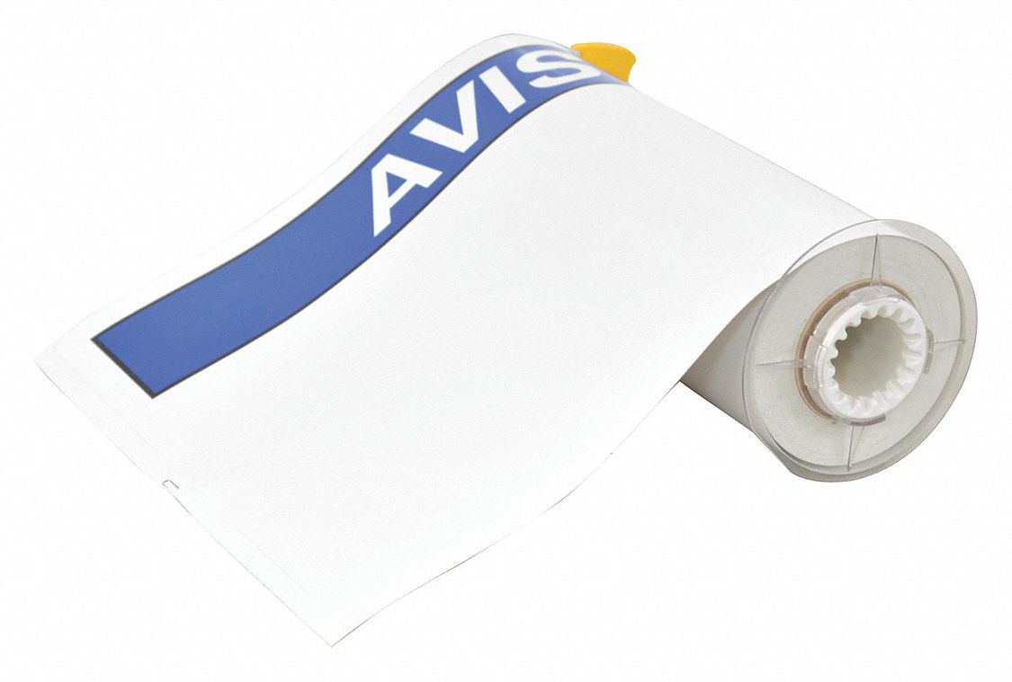 Pre-Cut Label Stock Roll: AVIS, AVIS Header, 10 in x 14 in, 14 in x 10 in, Vinyl, White, 40 Labels
