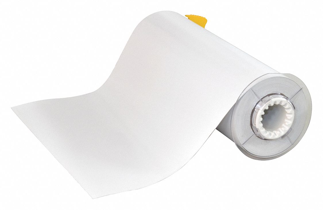 Pre-Cut Label Stock Roll: 10 in x 14 in, Acrylic, Aggressive Adhesive/Permanent Adhesive, 40 Labels