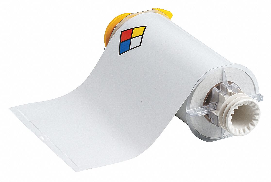 PRECUT LABEL ROLL, NFPA DIAMOND, 7 IN X 10 IN, VINYL, BLUE/RED/WHITE/YELLOW, OUTDOOR, 60 LABELS, VINYL