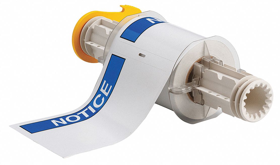 Pre-Cut Label Stock Roll: Notice, NOTICE Header, 4 in x 6 in, 6 in x 4 in, Vinyl, White, 95 Labels