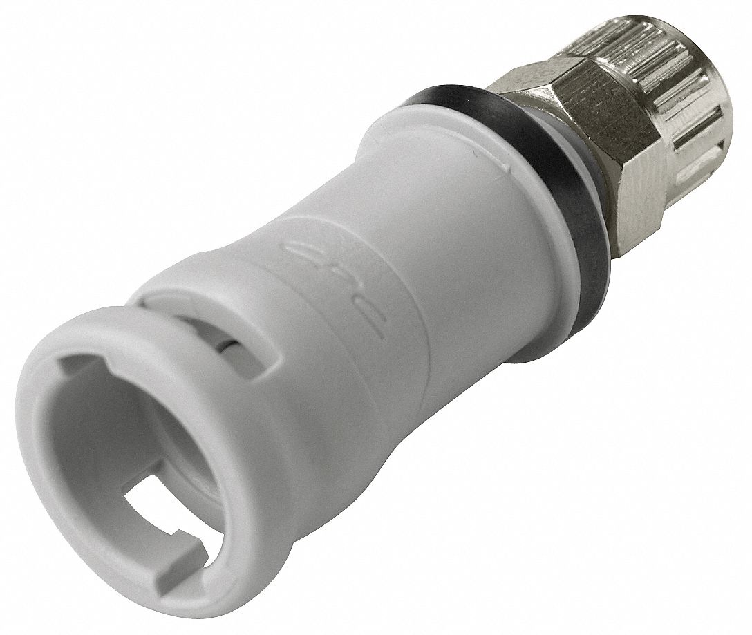 Quick Connection Coupling: Straight, 5/32 in ID x 1/4 in OD Size, Quick-Disconnect Coupler x Tube
