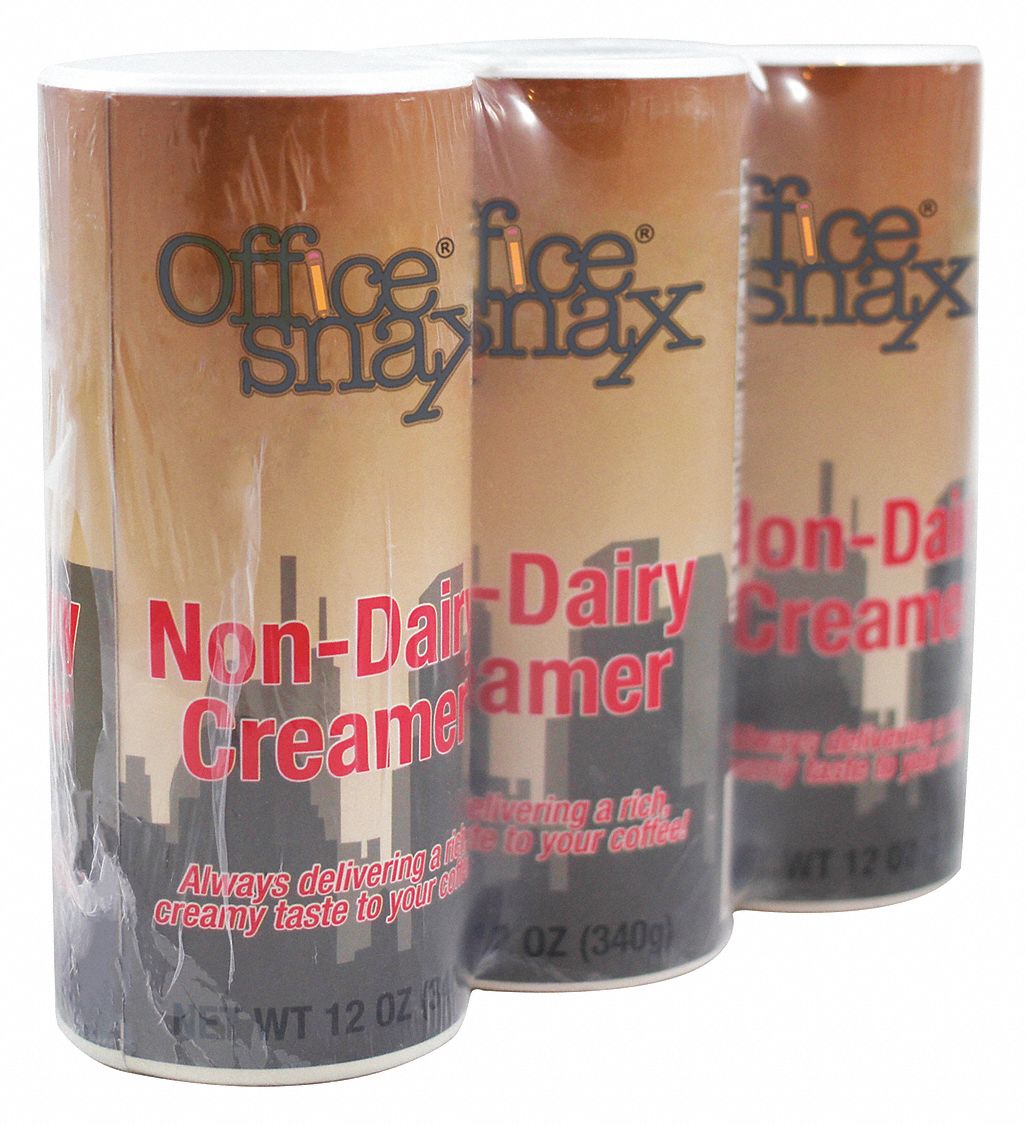 OFFICE SNAX, 12 oz, 24, Non Dairy Creamer Canister 23MJ47OFX00020G