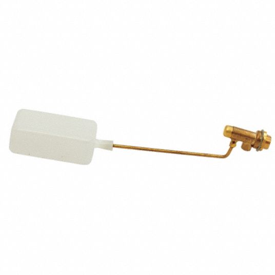 BOBBY Mini Float Valve, 3/8 in, MNTP, Brass/Plastic 23MJ87RM153