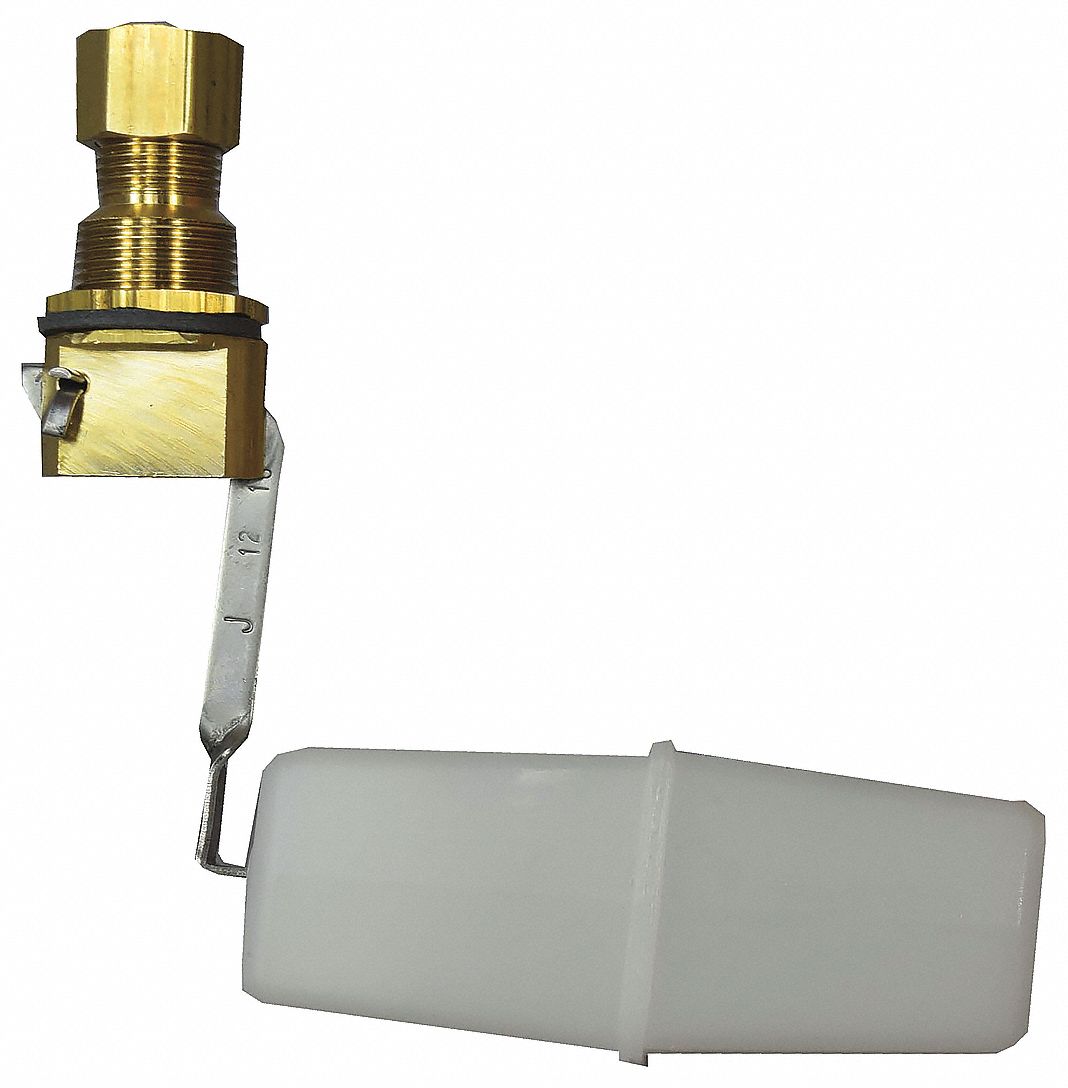 BOBBY Float Valve, 1/4 in, Vertical Compression, Stainless Steel