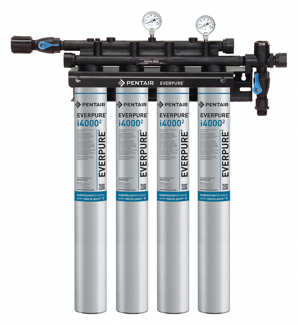PENTAIR/EVERPURE, 0.5 micron, 6.7 gpm, Water Filtration System
