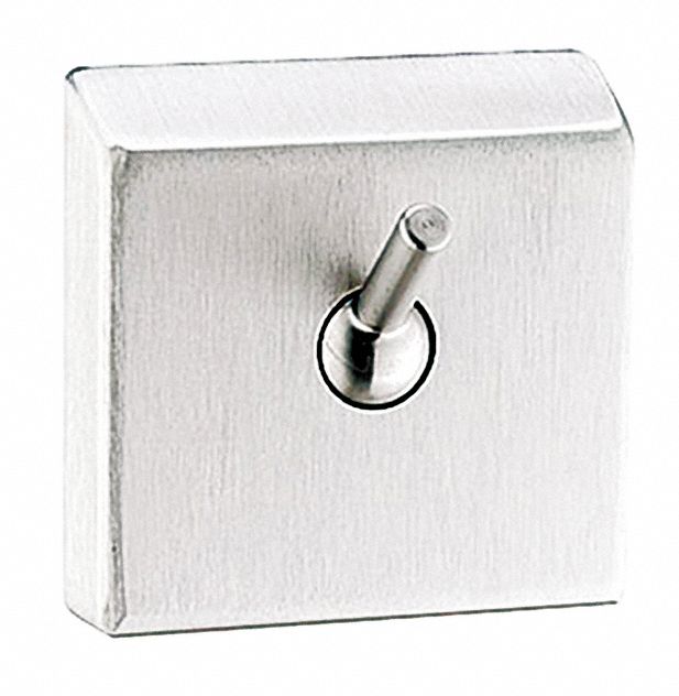 Ligature-Resistant Hook: SA35-600000, 1 Hooks, Stainless Steel, Satin, 20 lb Release Point