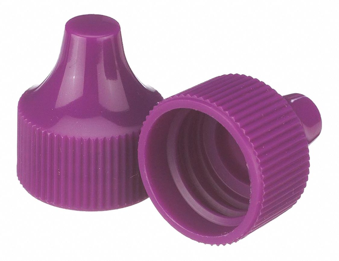 Cap, 20 mm Dia, Purple, PK100