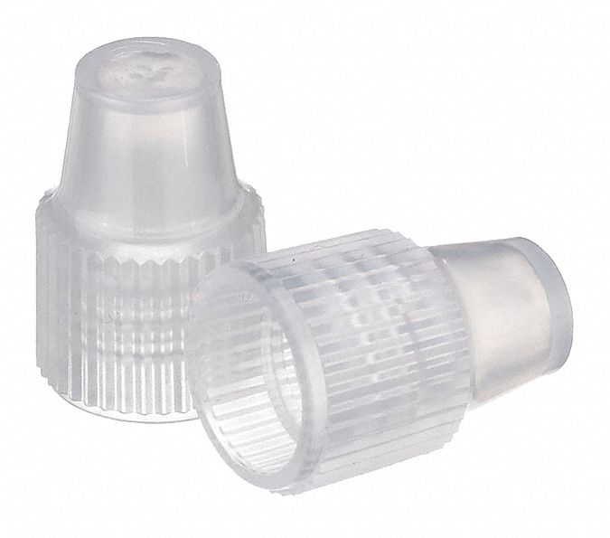 Cap, 8 mm Dia, Natural, PK100