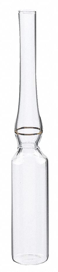 Clear Ampule: Borosilicate Glass, 2 mL Capacity - mL, 0.06 fl oz Capacity - oz, 144 Vials Included
