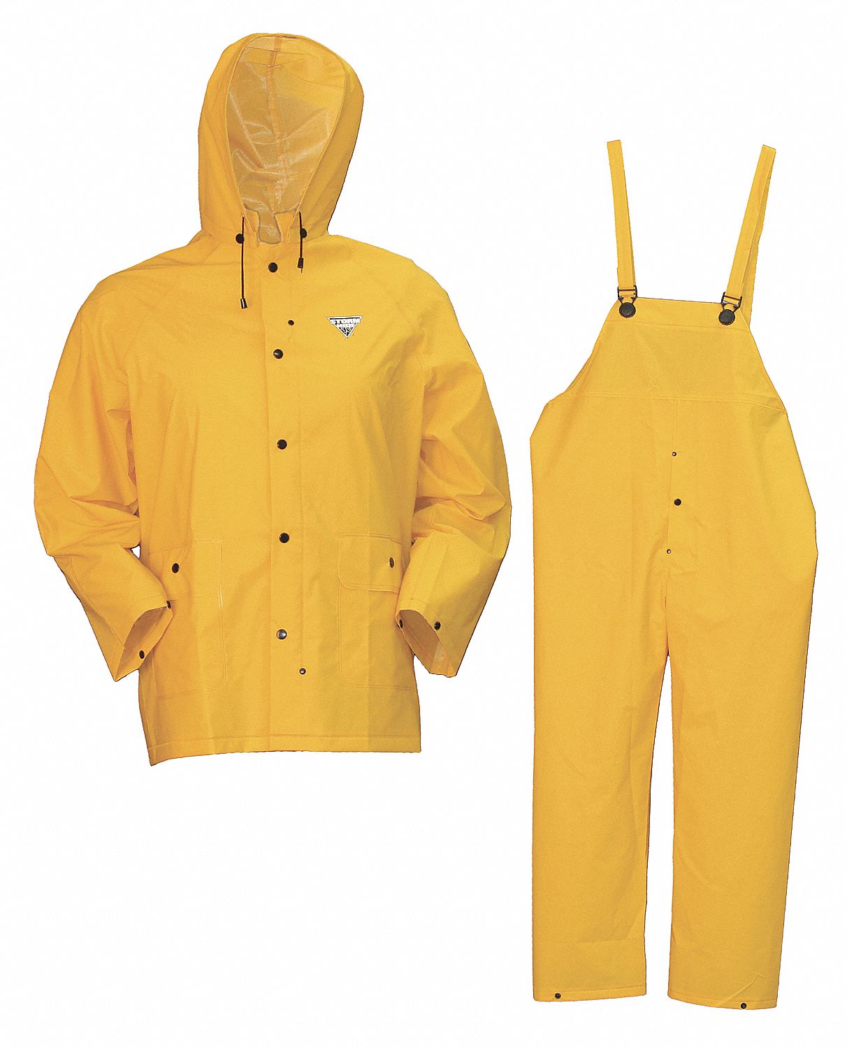 STORMHIDE Yellow 4XL Two Piece Rainsuit w Hood 23N389 G35 YW