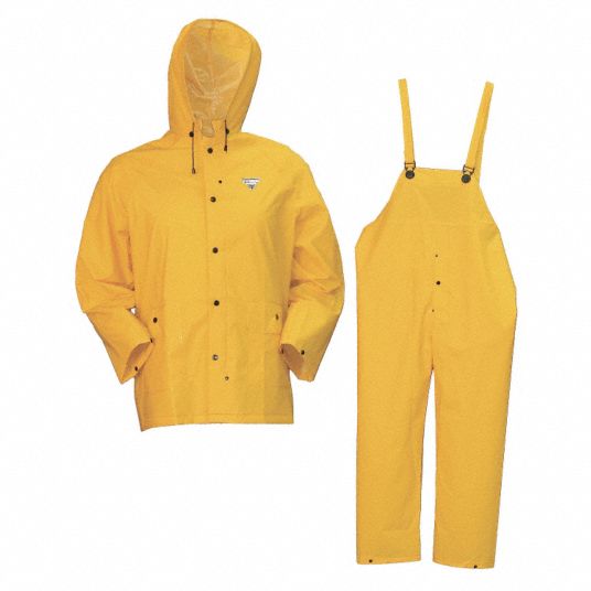 STORMHIDE, Yellow, 5XL, Two-Piece Rainsuit w/Hood - 23N390|G35 YW 5X ...