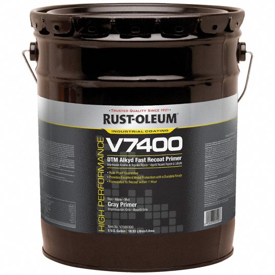 RUSTOLEUM Alkyd Primer Exterior/Interior, Gray, Metal/Steel, Interior