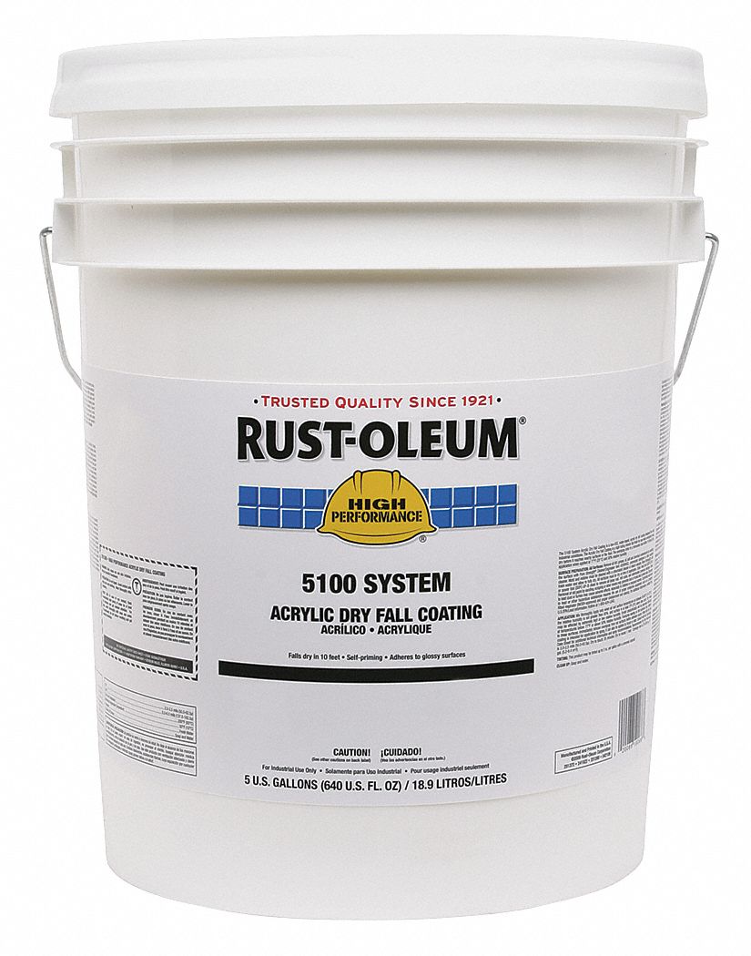 RUST-OLEUM White Dry Fall Paint, Matte Finish, 210 to 260 sq. ft ...