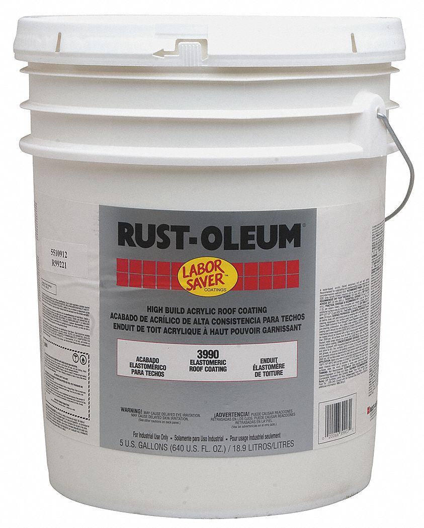 RUSTOLEUM Blue Elastomeric Acrylic Coating, Satin Finish, 110 sq ft