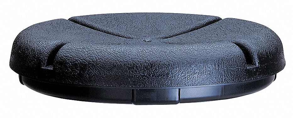Bucket Lid Seat: Plastic, Black, For Use With 3-1/2 or 5 gal Buckets -  Grainger