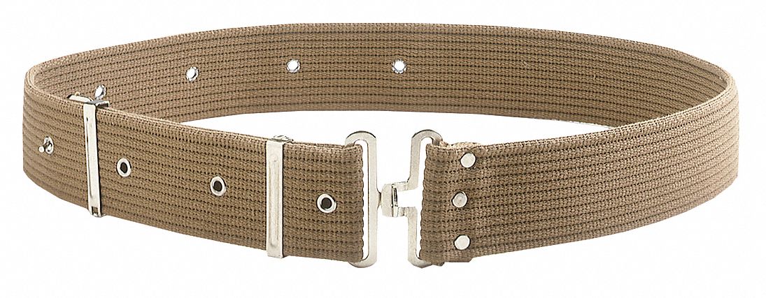 WORK BELT,29 TO 46 IN WAIST,COTTON,TAN