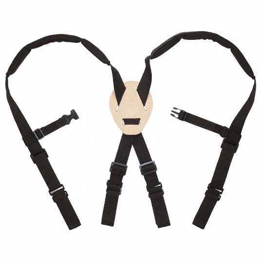 CLC Black, Tool Belt Suspenders, Nylon, Number of Pockets 0 - 23NJ31