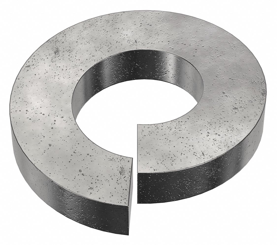 SPLIT LOCK WASHER, FOR ⅜ IN SCREW, STEEL, BLACK OXIDE, 0.377 IN ID, 50 PK