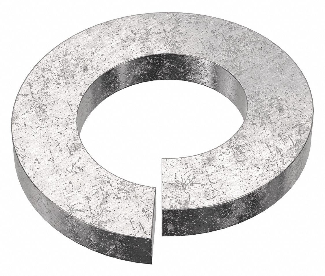 Split Lock Washer: 18-8, Stainless Steel, #6 Screw Sz, 9/64 in Max. Inside Dia, 18-8, 50 PK