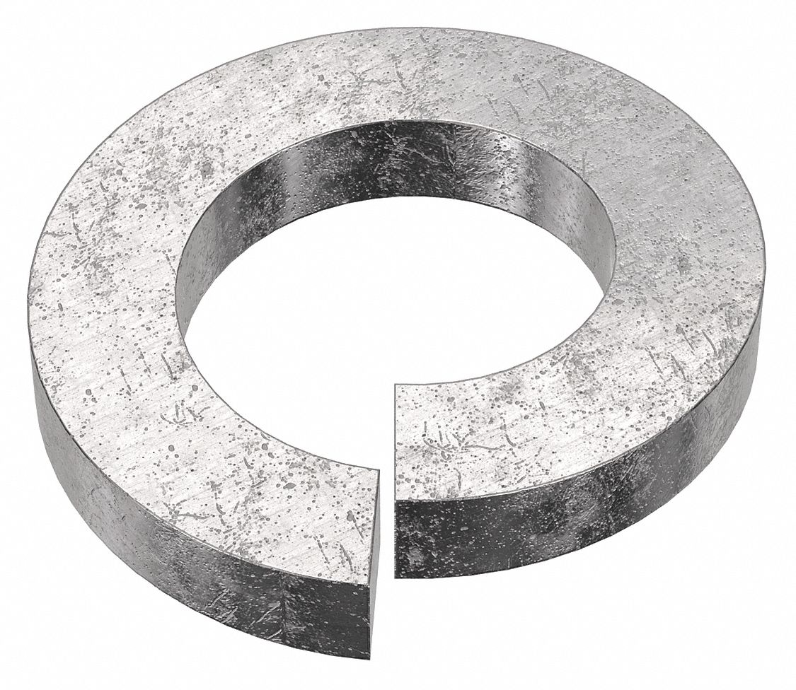 Split Lock Washer: 18-8, Stainless Steel, 3/4 in Screw Sz, 49/64 in Max. Inside Dia, 18-8, 5 PK