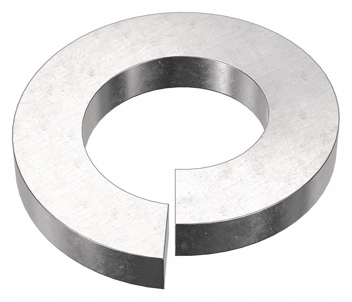 Split Lock Washer: 316, Stainless Steel, #8 Screw Sz, 11/64 in Max. Inside Dia, 316, 50 PK