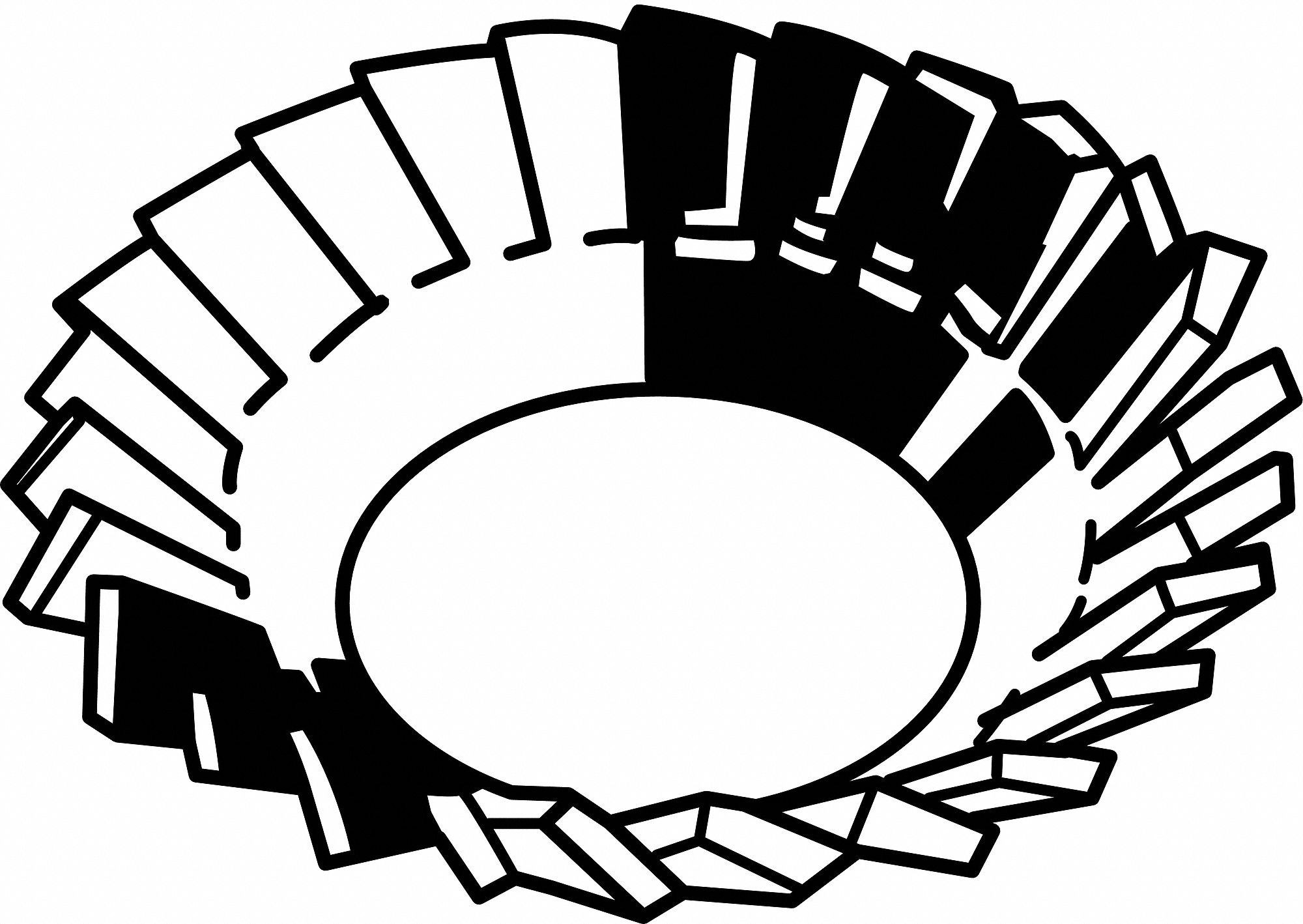 CntEx TthLk #10 Steel 0.354x0.02in 100PK