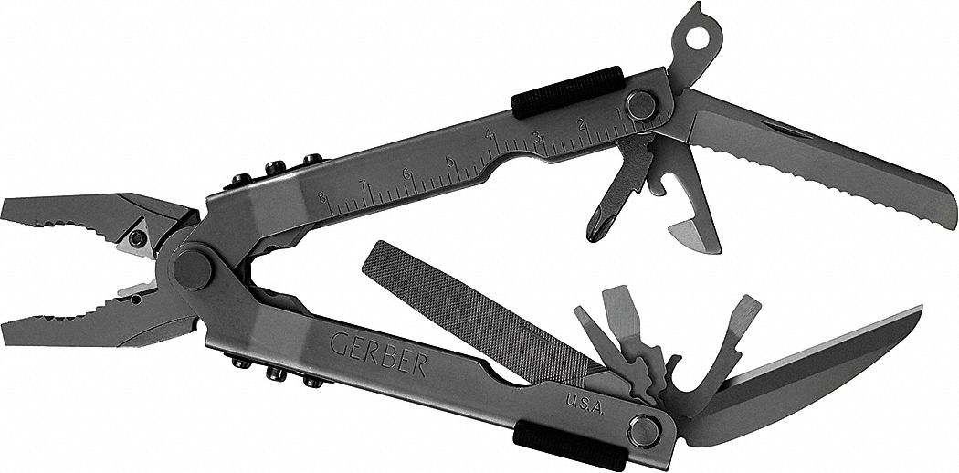 GERBER, MultiTool Plier, 14 Tools, MultiTool 23NK5507520G1 Grainger