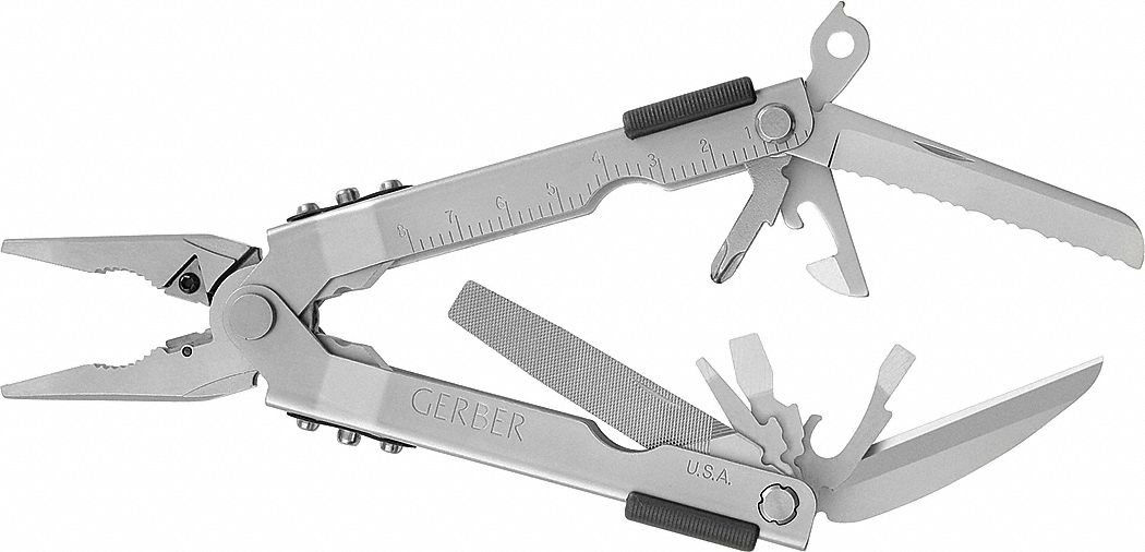 GERBER, MultiTool Plier, 13 Tools, MultiTool 23NK5607530G Grainger
