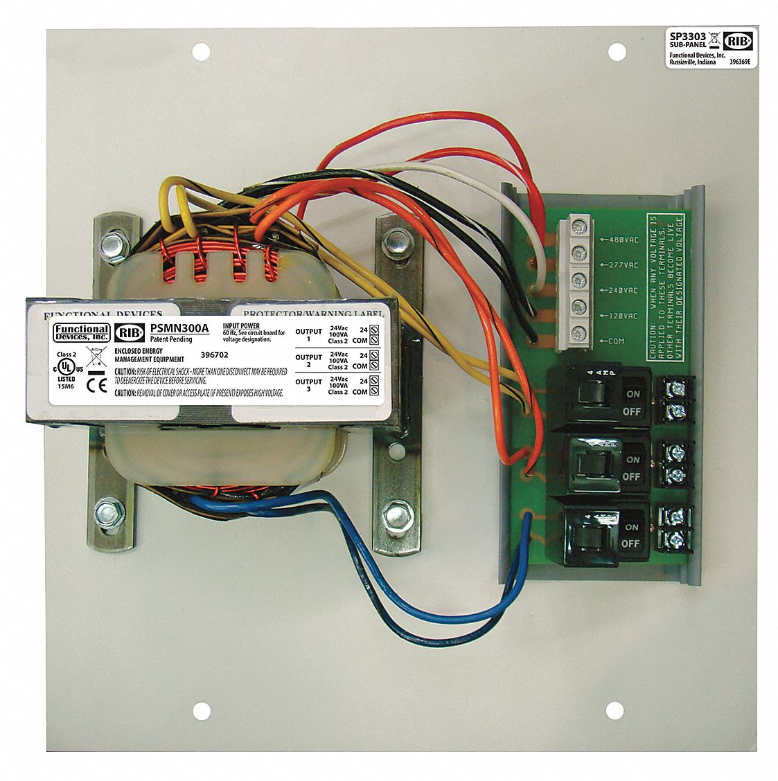 23NT14 - Class 2 Transformer (3)100VA 24VAC Multi