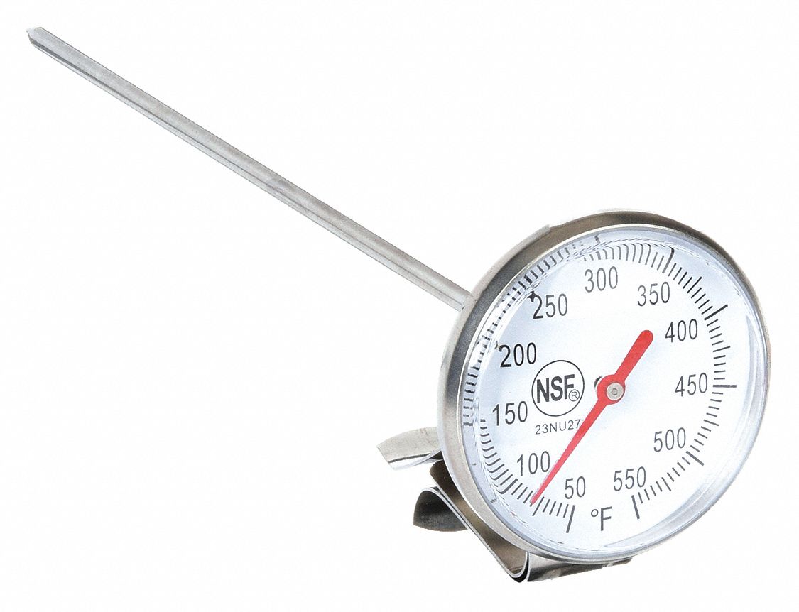 1 in Dial Dia, 5 in Stem Lg, Dial Pocket Thermometer - 23NU30