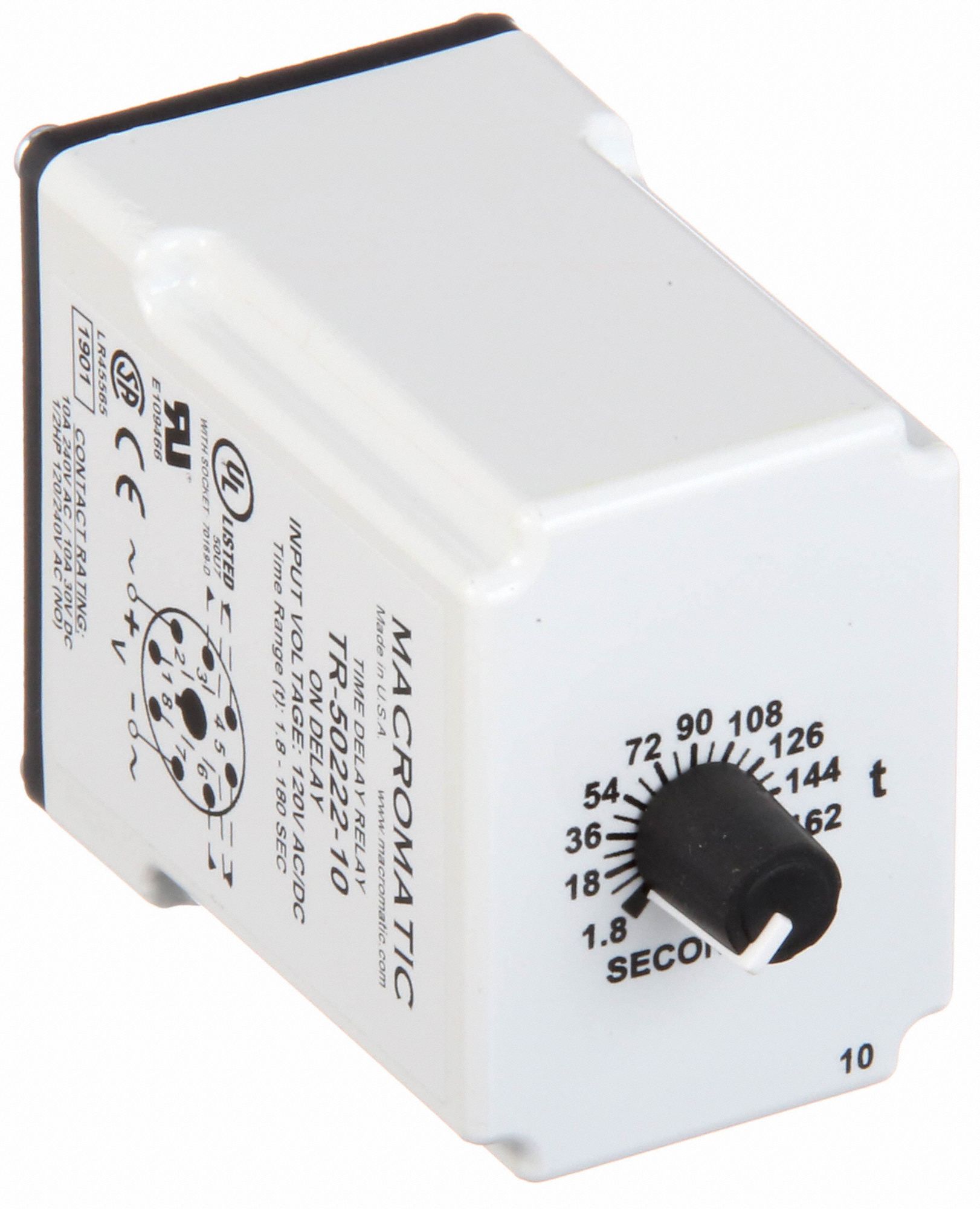 MACROMATIC Single Function Time Delay Relay 8 Pins Relay