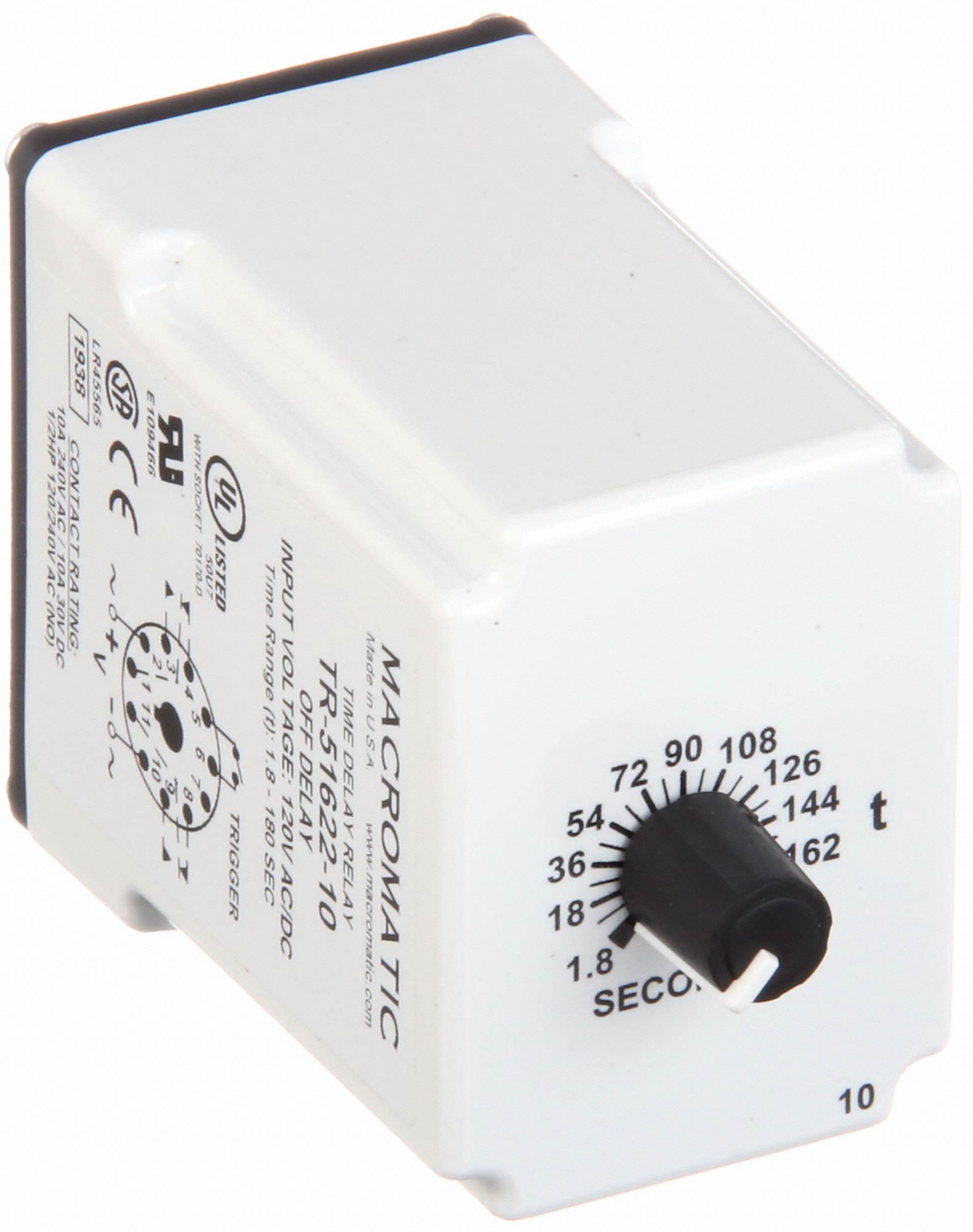 MACROMATIC Single Function Time Delay Relay 11 Pins Relay