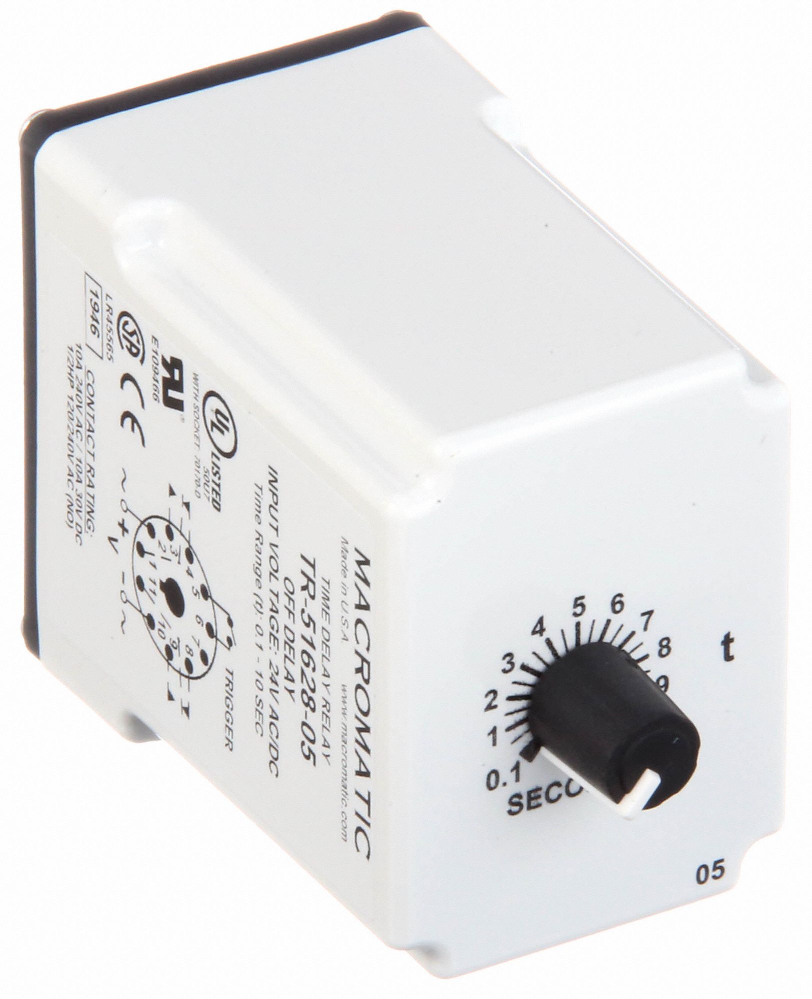 MACROMATIC Single Function Time Delay Relay 11 Pins Relay