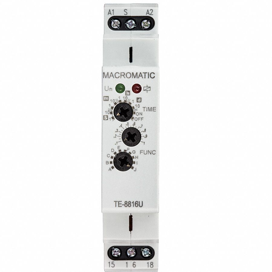 MACROMATIC MultiFunction Time Delay Relay 6 Pins Relay