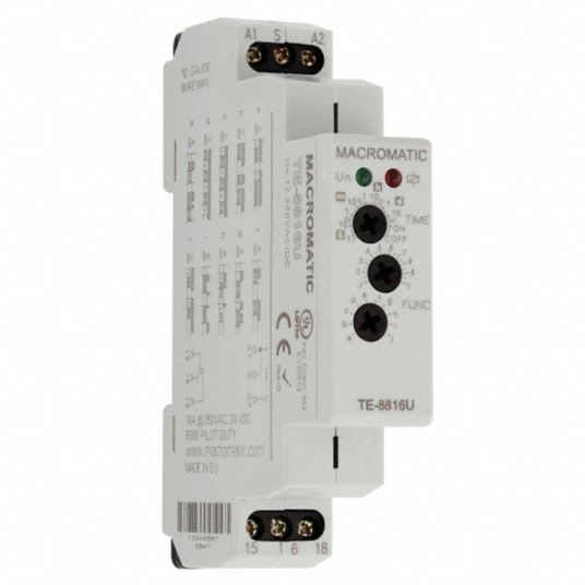 MACROMATIC MultiFunction Time Delay Relay 9 Pins Relay