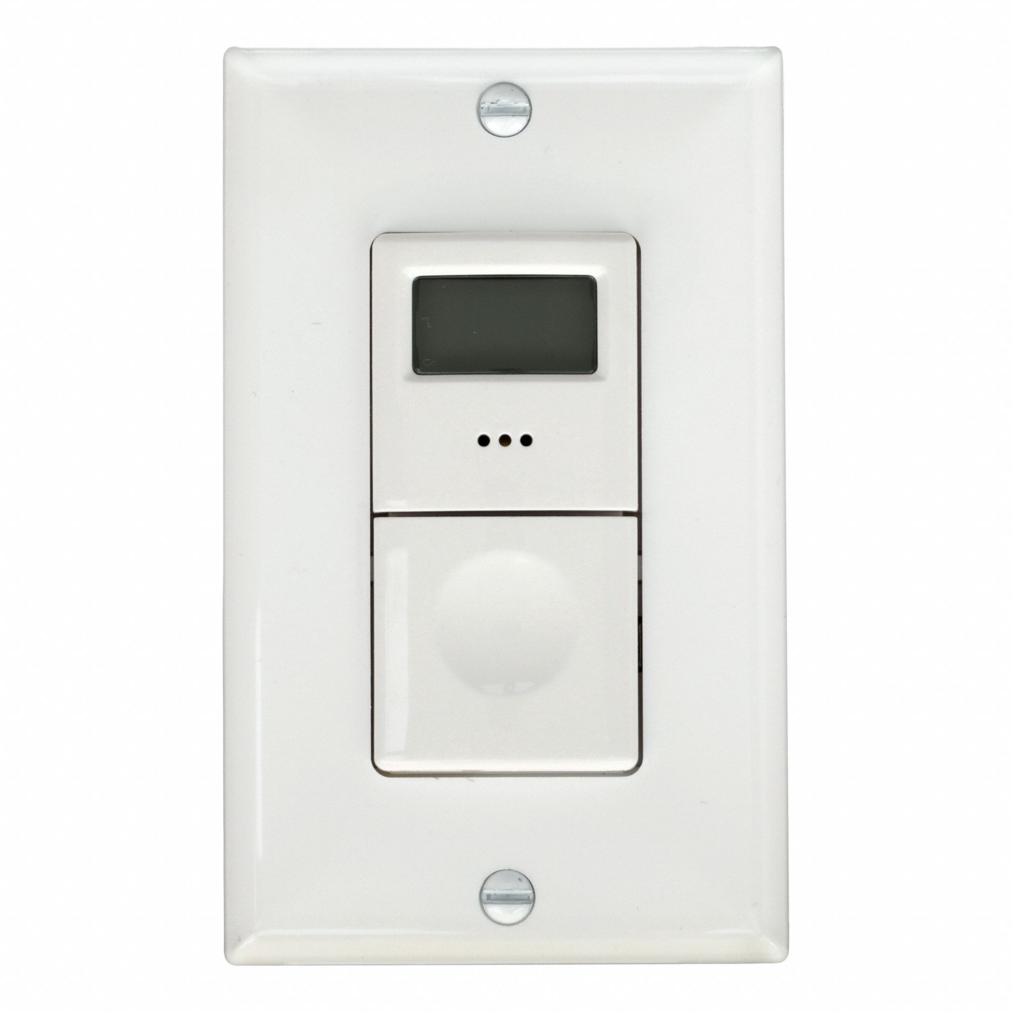Countdown Timer: 24 hr Max, 5 min Min, SPST, 120-277V AC, Wall Plate Included, White
