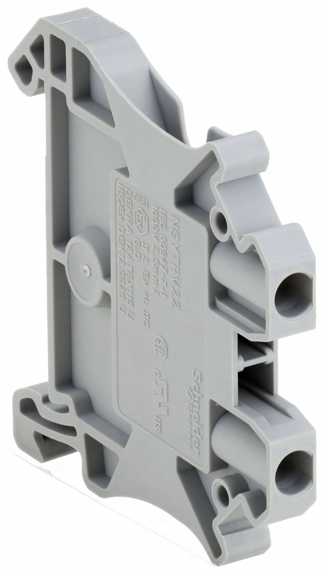 TERMINAL BLOCK, SCREW CLAMP, 20 A CURRENT, PASS-THROUGH, GREY