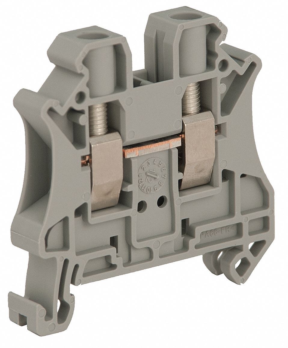 SCHNEIDER ELECTRIC Terminal Block, 50 A Amps, 8 AWG Max. Wire Size